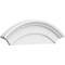 Ekena Millwork Arched Architectural Grade PVC Pediment, 32"W x 12"H x 2-3/4"P PEDP032X120ARD00 - alternate 1